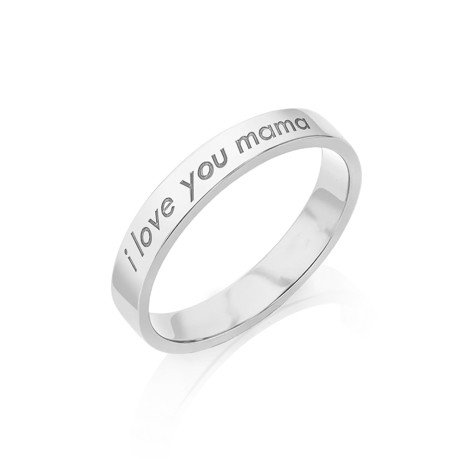 950 Platinum I Love You Mama Ring -Women’s Day Jewelry