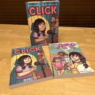 Click and Camp Box Set of Graphic Novels Click & Camp by Kayla Miller ~ PB