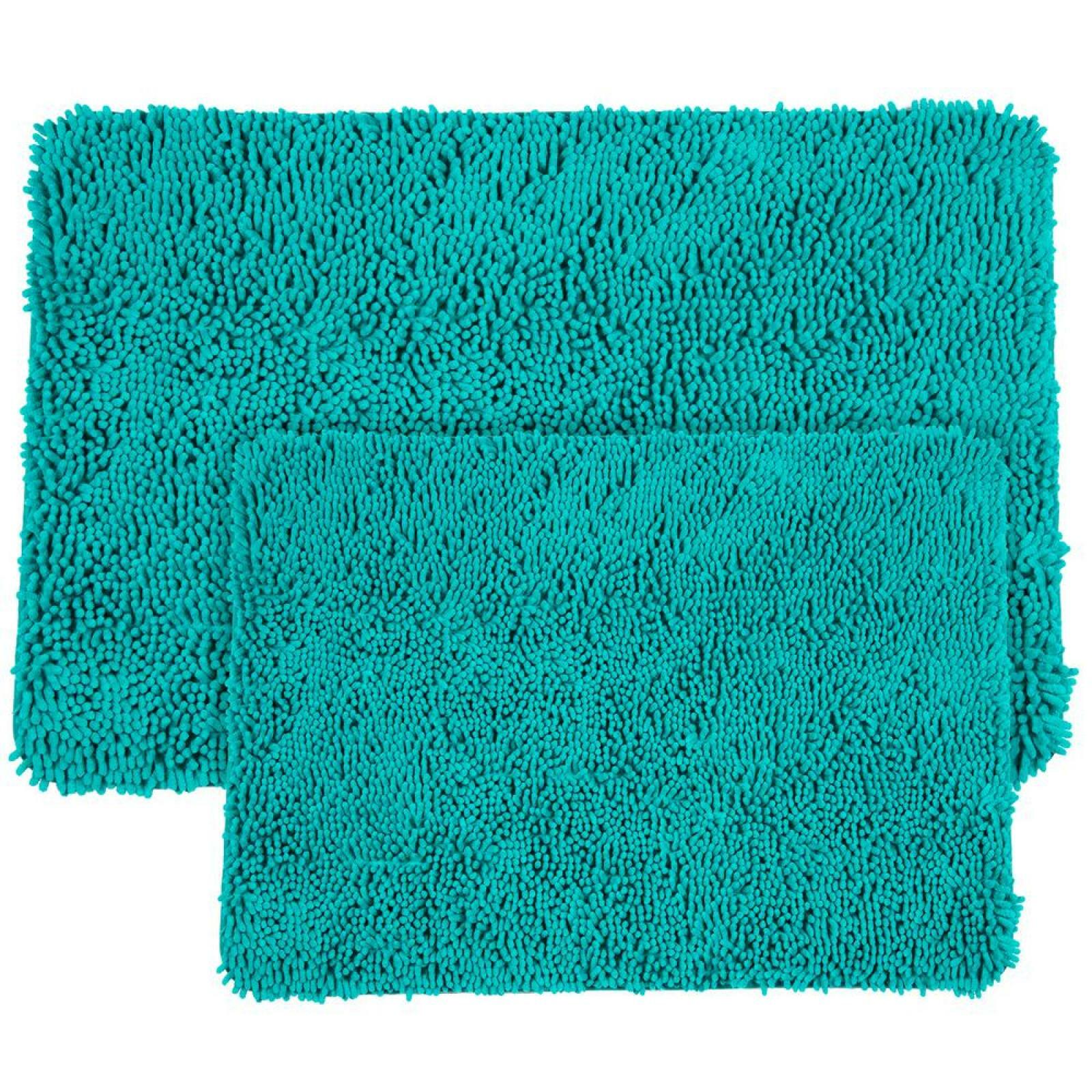 Turquoise Bath Mat Set 2 Pc Memory Foam Plush Seafoam Shower Bath Mat Set 2 Pc Memory Foam Plush