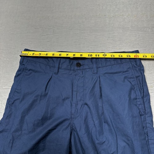 Norse Projects Sten Pants Women 32X30 Blue Chino Pleated Straight Casual Regular