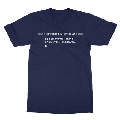 Commodore 64 Start Screen  Keyboard Ready Computer Programmer Men's T-Shirt