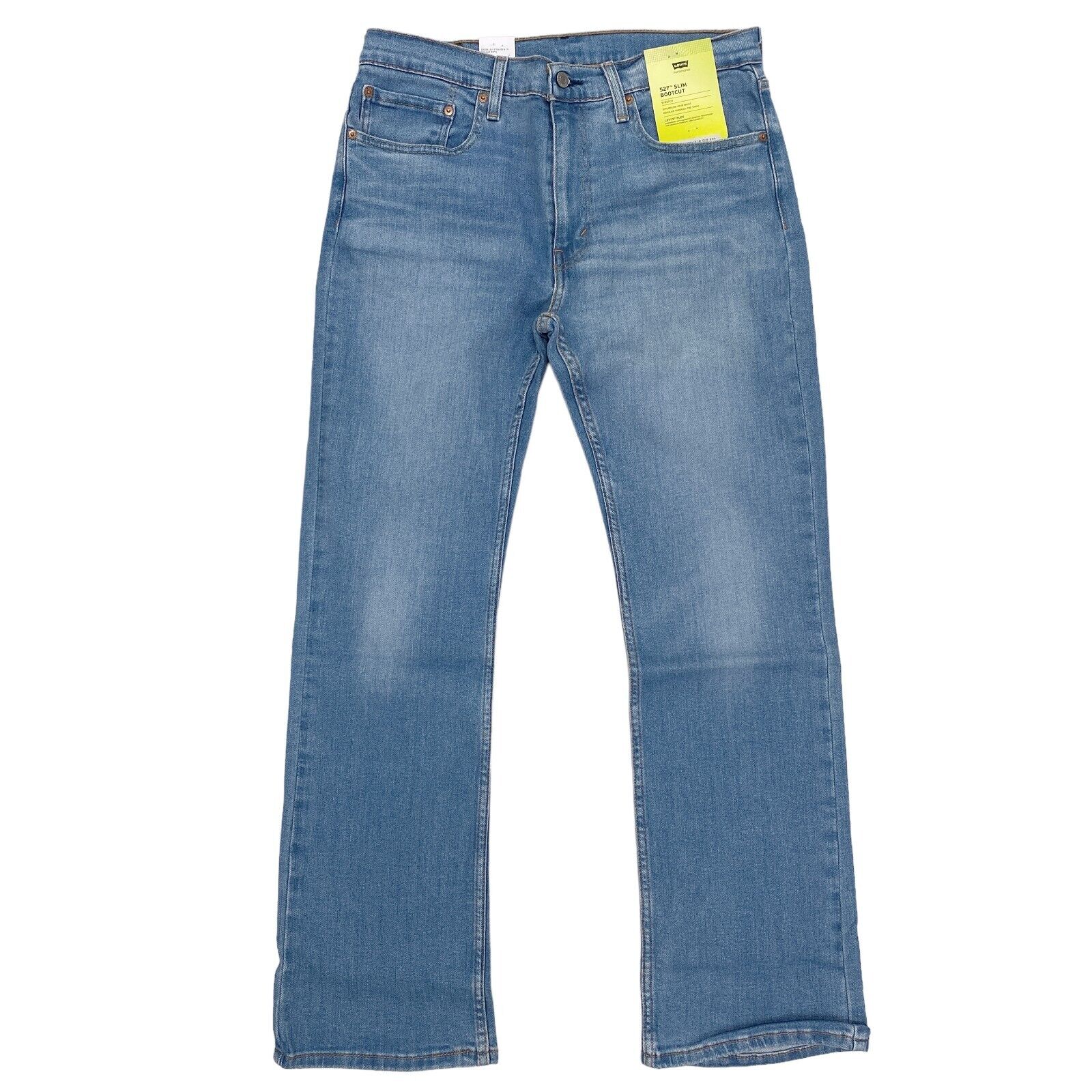 Мужские джинсы Levis 527 Slim Bootcut Begonia Wash Blue из эластичного гибкого денима