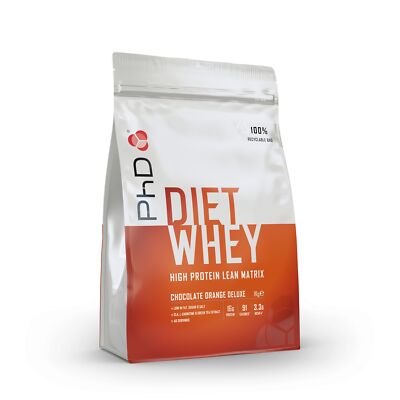 PhD Nutrition | Diet Whey Protein Powder with CLA, Flaxseed and L-Carnitine 1kg
