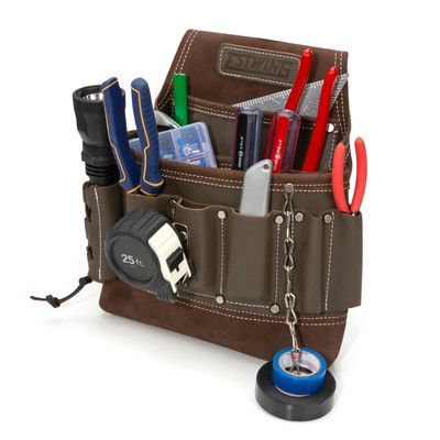 Estwing 8 Pocket Leather Electrician's Tool Belt Pouch 94749