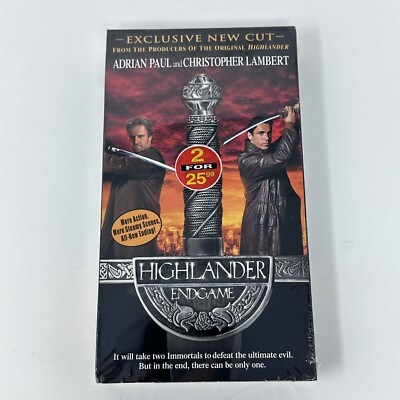Highlander Endgame VHS 2001 Exclusive New Cut Christopher Lambert Sealed