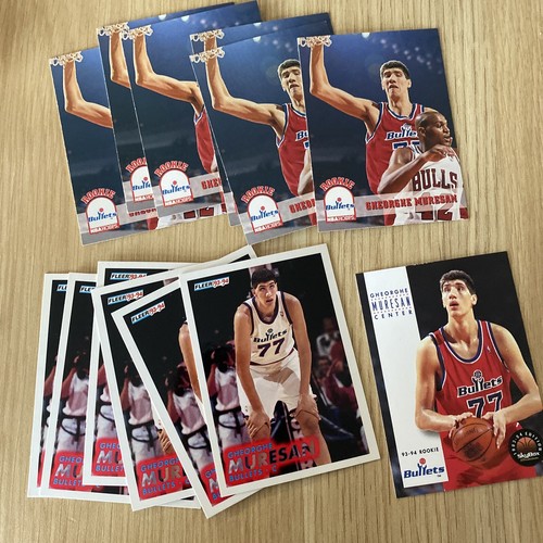 1993-94 NBA Gheorghe Muresan RC Washington Bullets Lot Of 13