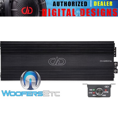 DD AUDIO DM2500a MONOBLOCK CAR AMP 2500W RMS SUBWOOFERS BASS 1-OHM AMPLIFIER NEW