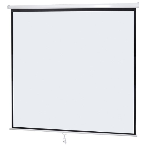 120'' Projector Screen Projection Screen Manual Pull Down HD Screen 1:1 Format
