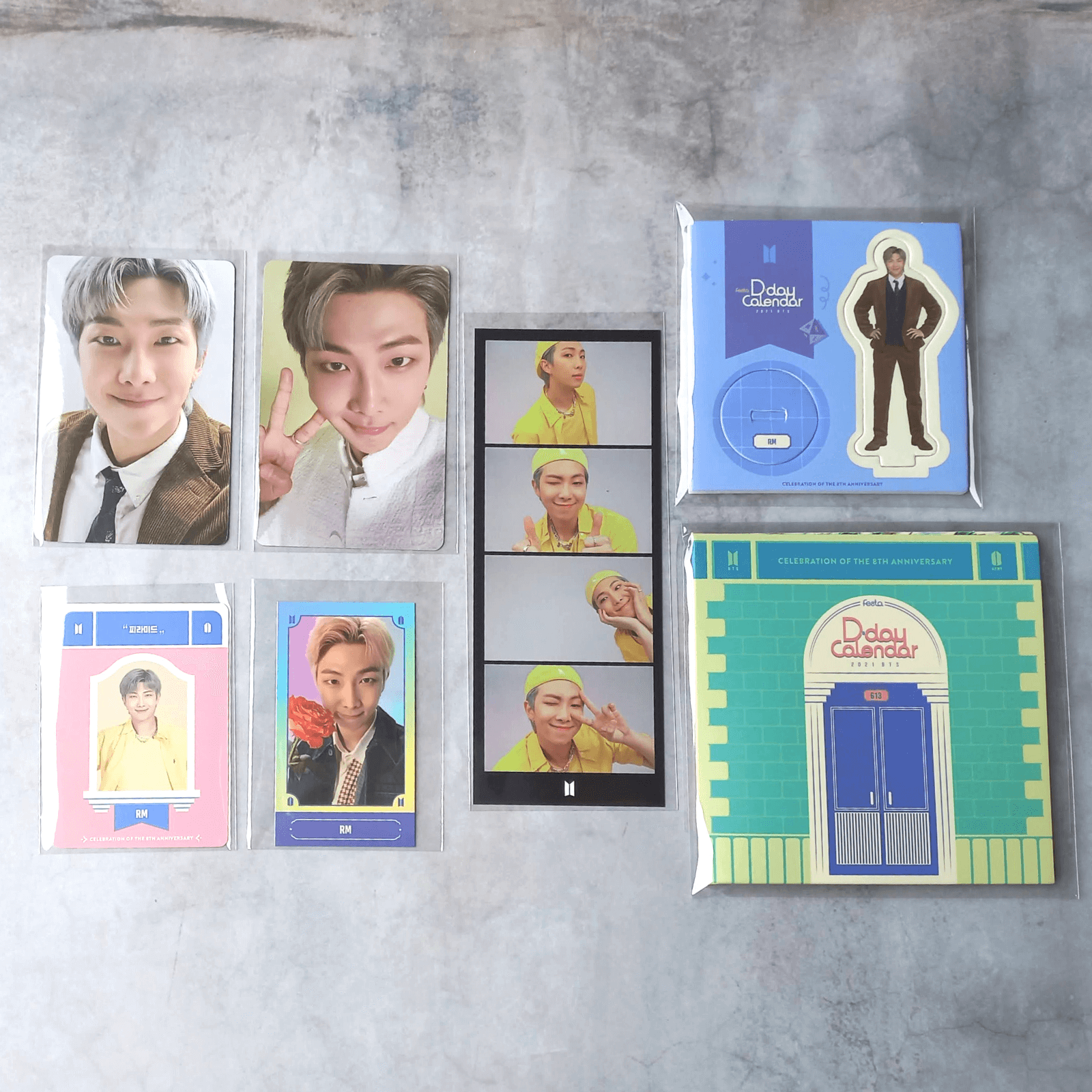 BTS 2021 Festa D-Day Calendar 8th Anniversary Compelete Set