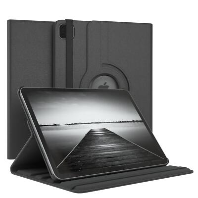 Für Apple iPad Pro 11'' 2022/2021/2020/2018 Schutzhülle Smart Kunstleder Schwarz