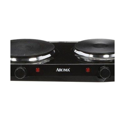 Aroma AHP-312 Double Burner Hot Plate Black na