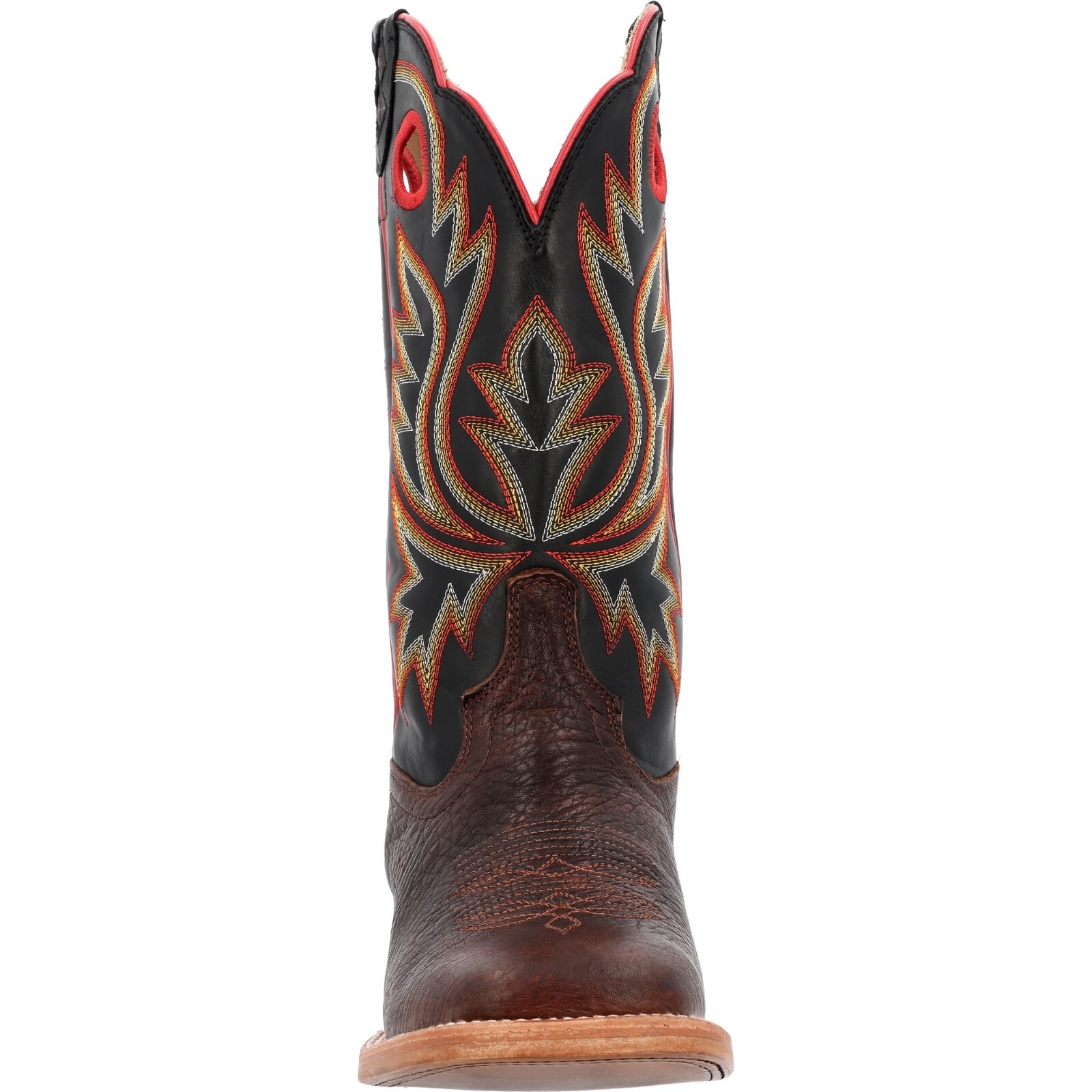 Pre-owned Durango Boots Durango® Prca Collection Shrunken Bullhide Western Boots Ddb0466 - All Sizes In Chestnut And Black Eclipse