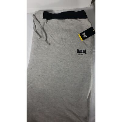 Big Men's Everlast Sport Athletic Pants 4XL Gray Training Sweats New
