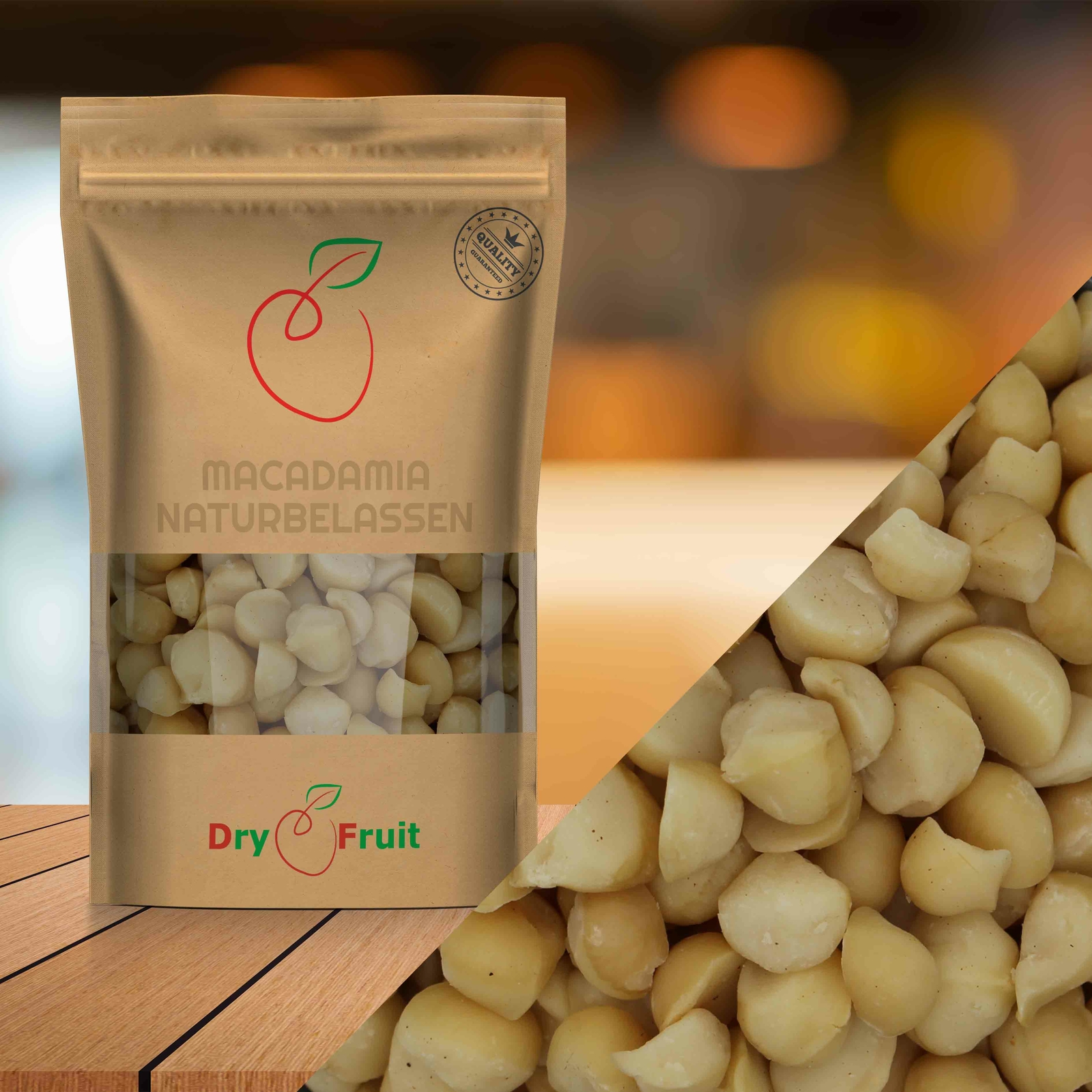 Macadamia Nüsse  Kern naturbelassen ohne Salz Premium Qualität 1kg