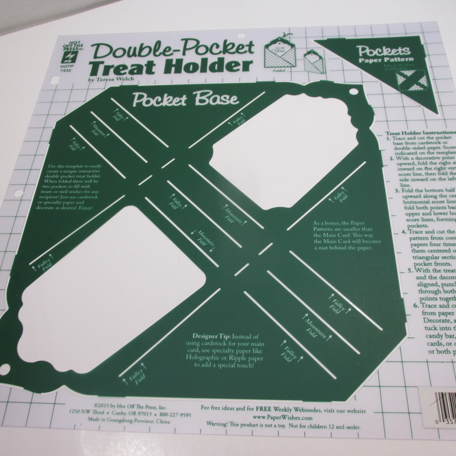 Hot Off The Press Templates Stencils Lot 6 Pockets Snowflakes Christmas Cards