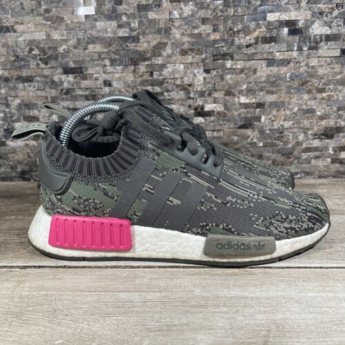Mens BZ0222 Adidas Boost NMD R1 Camo Utility Gray Primeknit Mens BZ0222 Adidas Boost NMD R1 Camo Utility Gray Primeknit