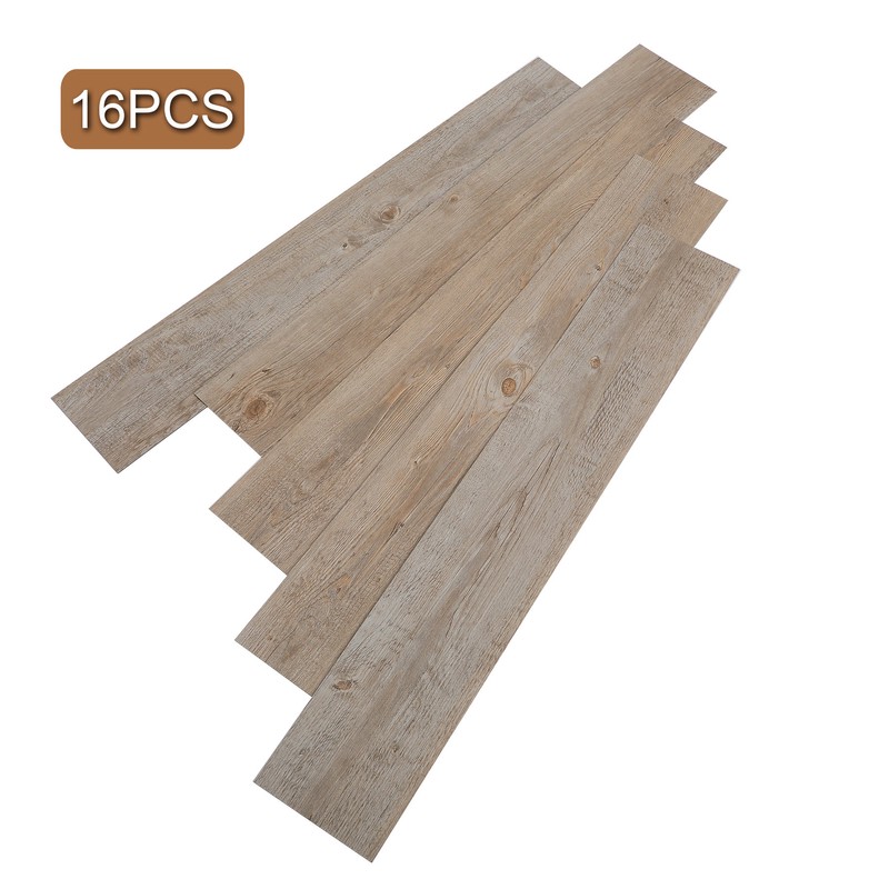 Details About Vinyl Plank Flooring Self Adhesive Peel And Stick Bathroom Wood Floors 16 Pcs