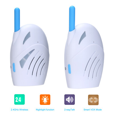 Portable 2.4GHz Wireless Digital Audio Baby Monitor Cry Detector 2-Way Talk Q9A0