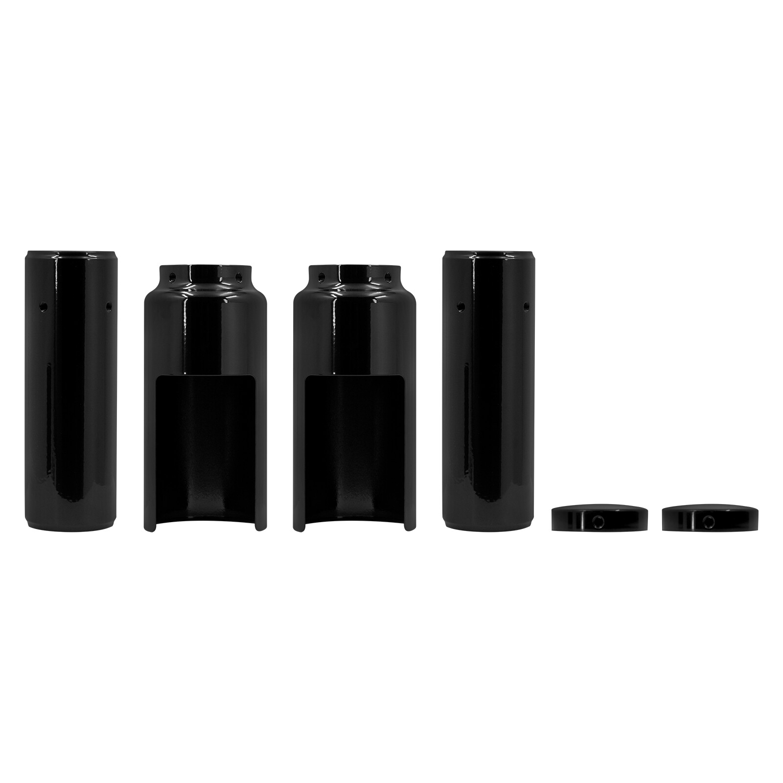 Motorcycle Front Fork Guard Cover Tube Cap Fit For Harley Dyna Street Bob 06-17