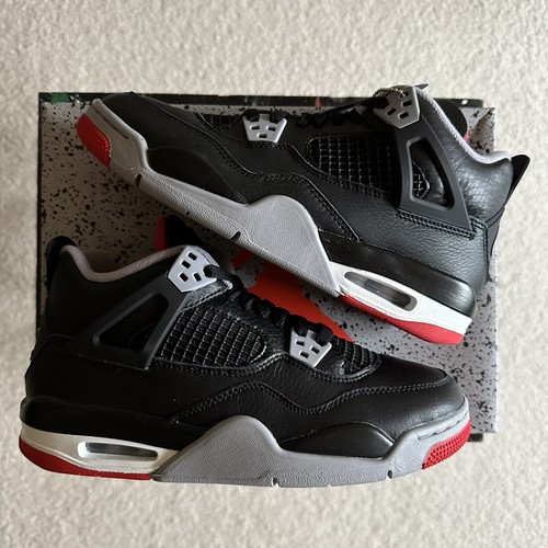 New With Box Jordan 4 Retro Bred Reimagined GS Sneaker