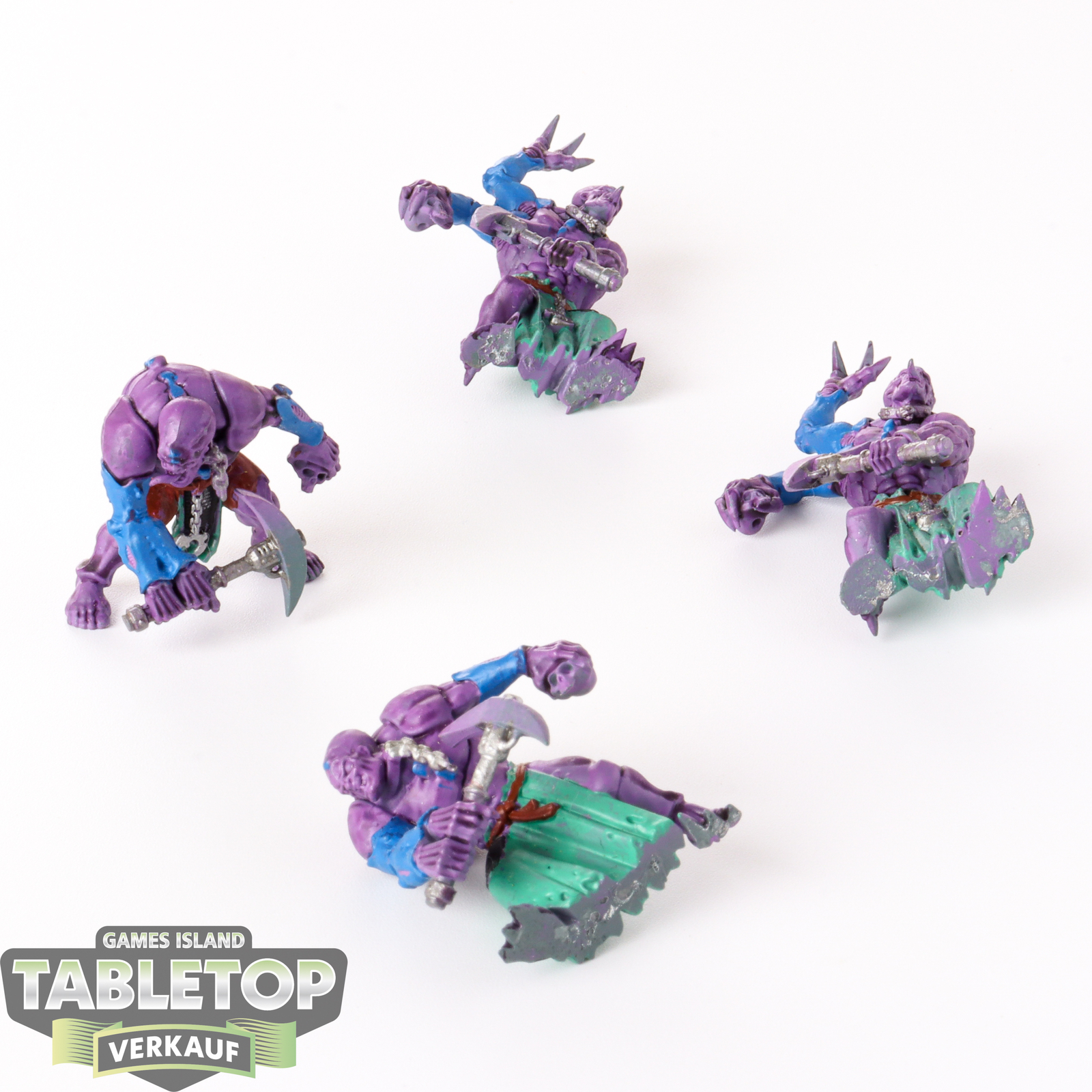 Genestealer Cults - 4 x Aberrants - teilweise bemalt