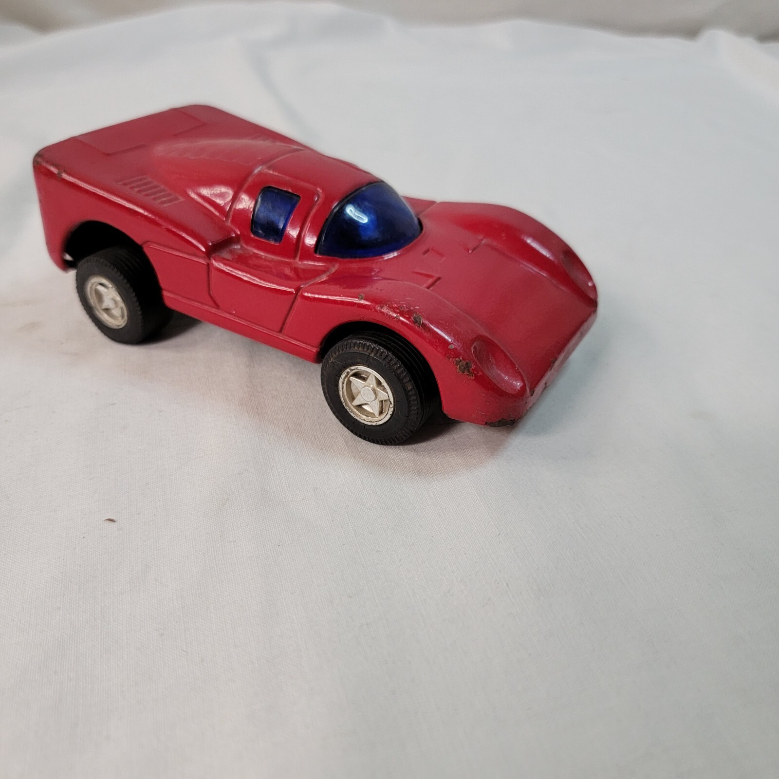 ASAHI HI-STEEL GOGO MOTOR Car Red Tin Toy car Made in Japan