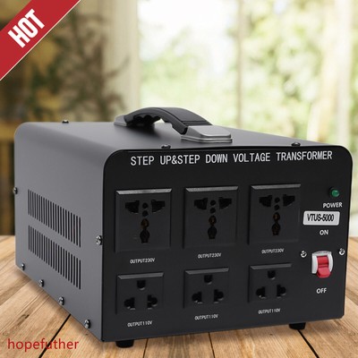 5000W Peak Voltage Converter Transformer Heavy Duty Step Up/Down 110V to 220V