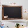 Loddie Doddie Magnetic Chalkboard Sign - 20 x 30 in Rustic Wood Frame - Easy-Erase Surface and Chalkboard Calendar for Wall - Magnet Board for Wall