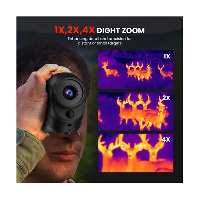 GOYOJO Thermal Monocular, 256x192 (25 Hz) Thermal Imaging Monoscope Camera fo...