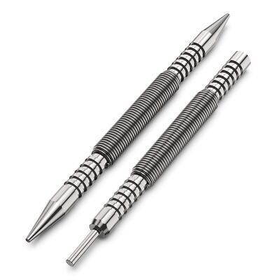 Spring Loaded Nail Set Tools2-Pcs Dual Head Nail Setter and Hinge Pin Punch Se