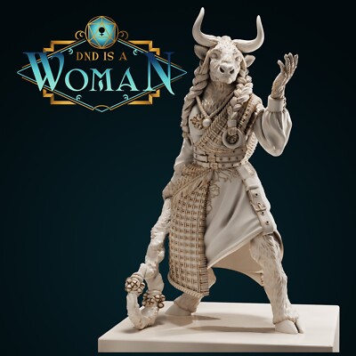 Minotaur Druid - Liosa | Dungeons and Dragons Miniature D&D | DnD is a Woman