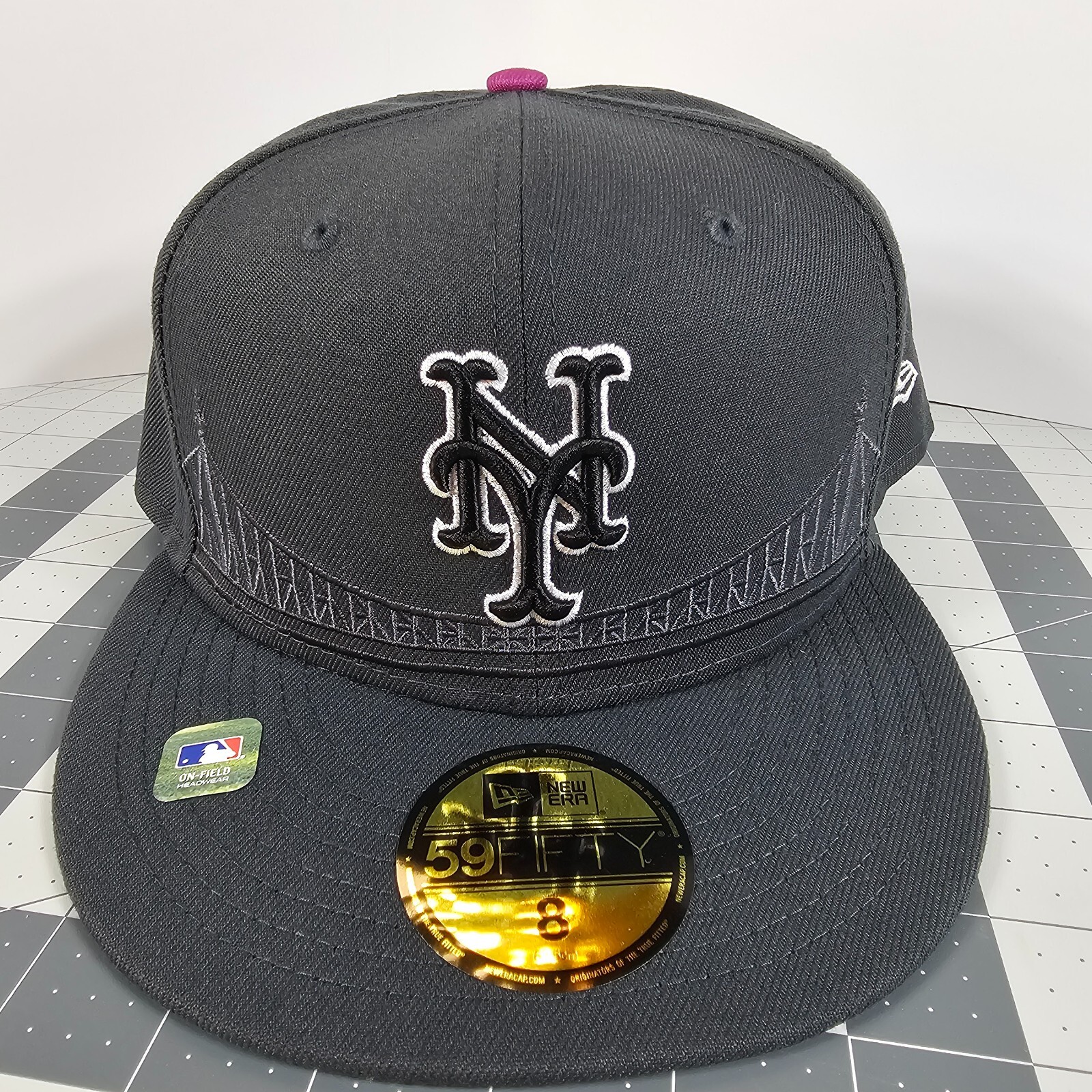 NEWERA 59FIFTY 黒グレー　Mets New York Mets Mens 2024 MLB CITY CONNECT 59FIFTY GREY New