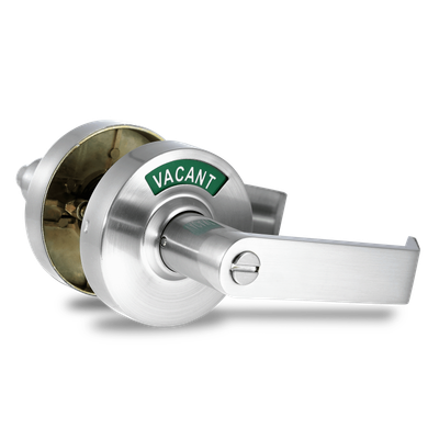 ADA COMPLIANT. COMMERCIAL INDICATOR LOCK. RIGHT-SIDED. 646 SATIN NICKEL (C5FN-R)