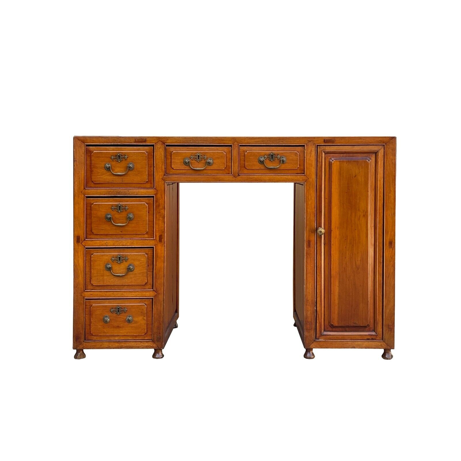 Chinese Vintage Brown Wood Editor Office Writing Desk Table ws1963S Chinese Vintage Brown Wood Editor Office Writing Desk Table ws1963S