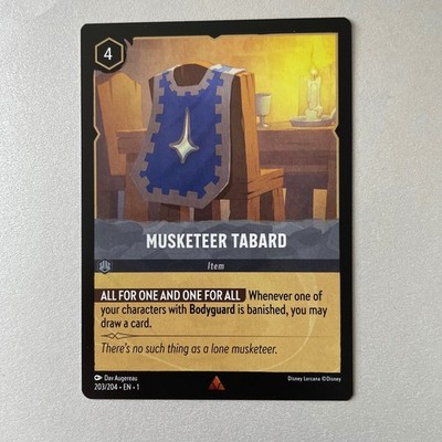 Lorcana First Chapter #203 Musketeer Tabard Rare