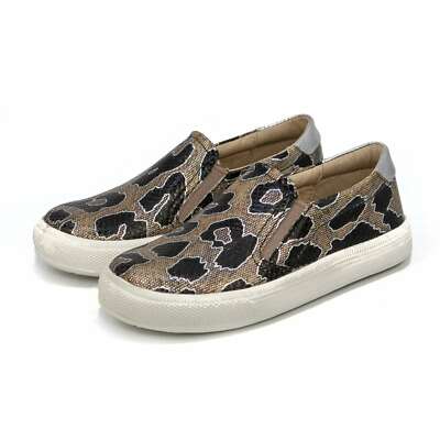Old Soles Girls Little Kid Hoff Style Slip-On Leather Shoes NEW