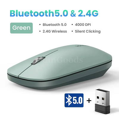 Ugreen Mouse Wireless Bluetooth 2.4G Silent 4000 DPI Ambidextrous MacBook Tablet
