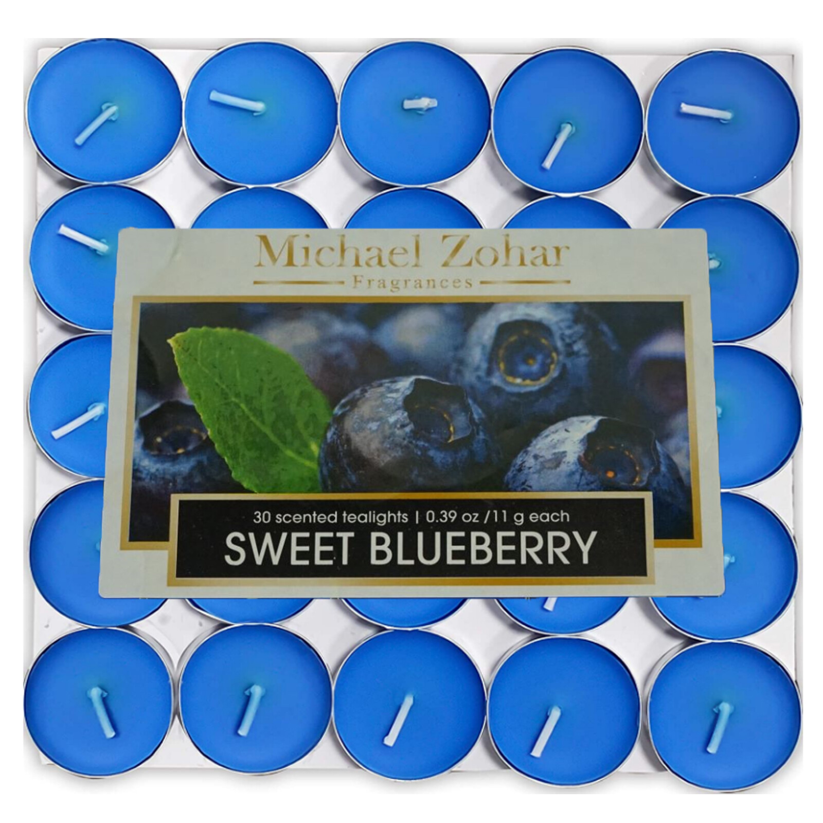 Lights Candles Sweet Blueberry Scented Tea Light Candles For