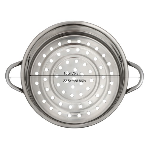 Stainless Steel Steamer Meat Vegetable Cooking Steam Pot Kitchen Pot Steamer Pot