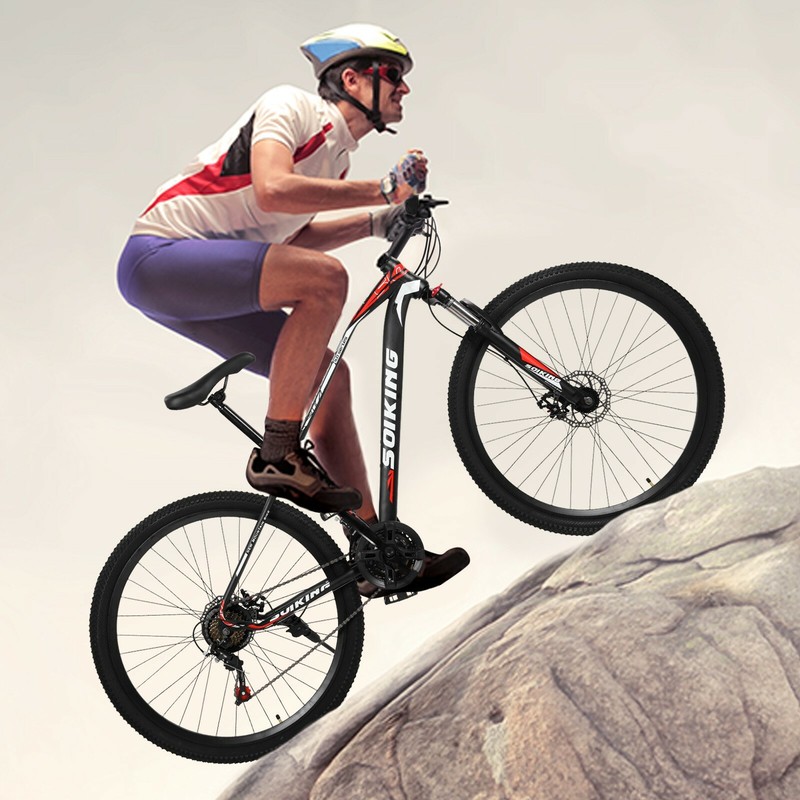BESSKY Mens Mountain Bike 29 Inch wheel Aluminum Frame 21 Sp