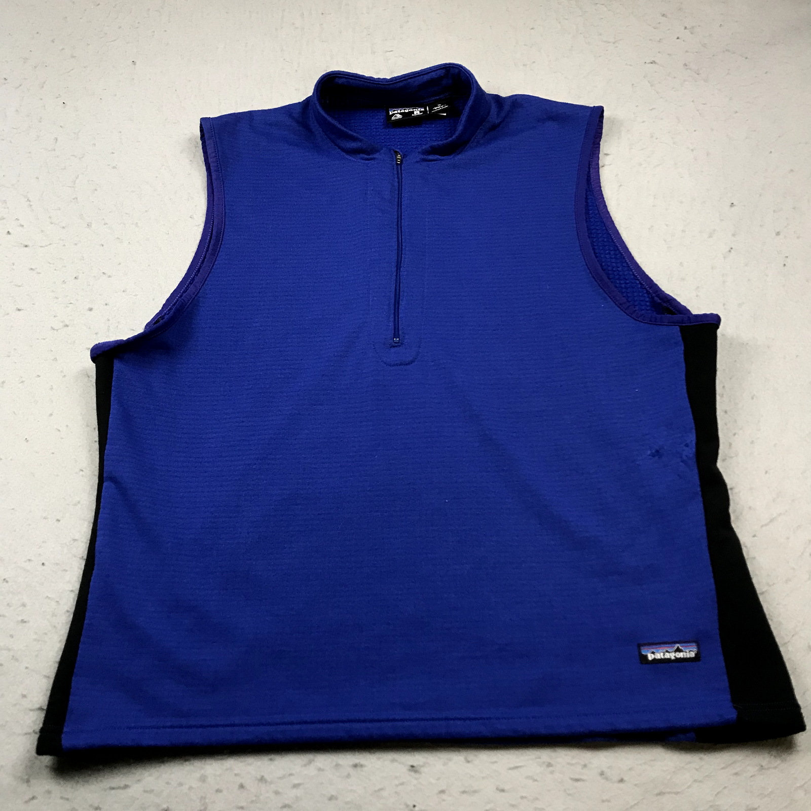 VINTAGE Patagonia Vest Mens XL Blue Polartec R1 Regulator Full Zip Outdoor  USA