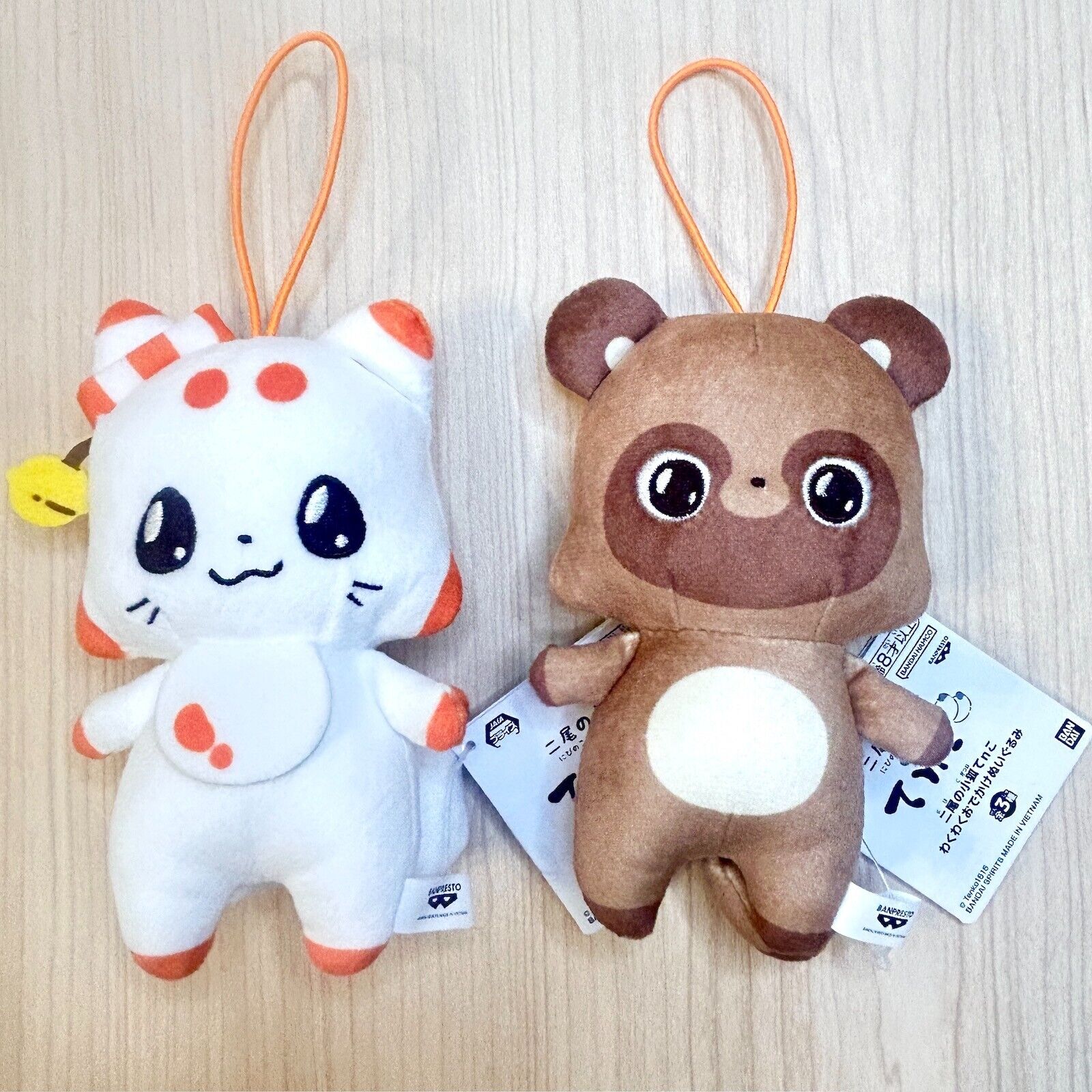 ネットオフ 送料得店  Little Fox With Two Tails Tenko and Ponkichi SET Plush Doll お笑い・バラエティ