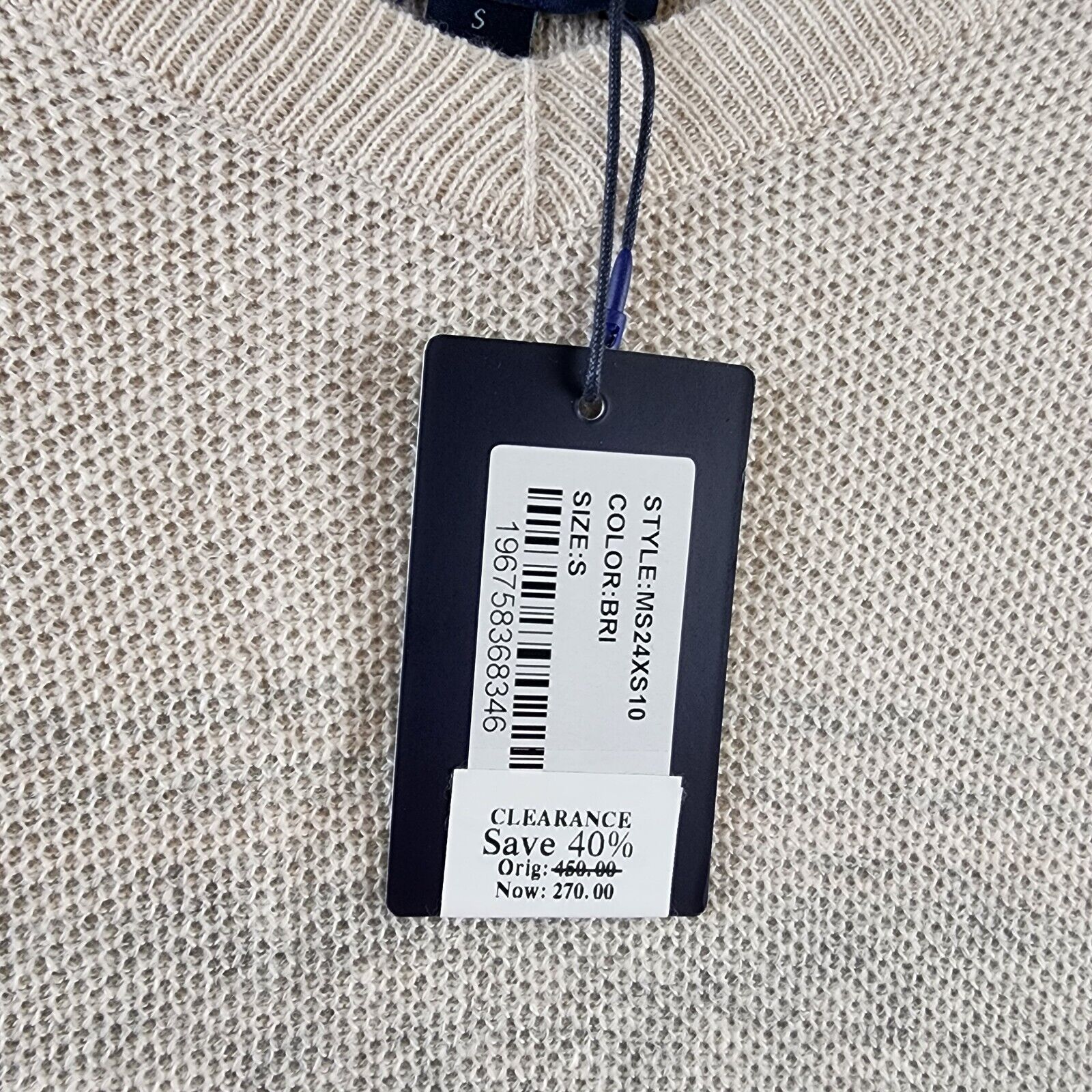 Peter Millar Crown Crafted Camden Wool-Cashmere Stripe Sweater Men S BritishGray - Picture 7 of 14