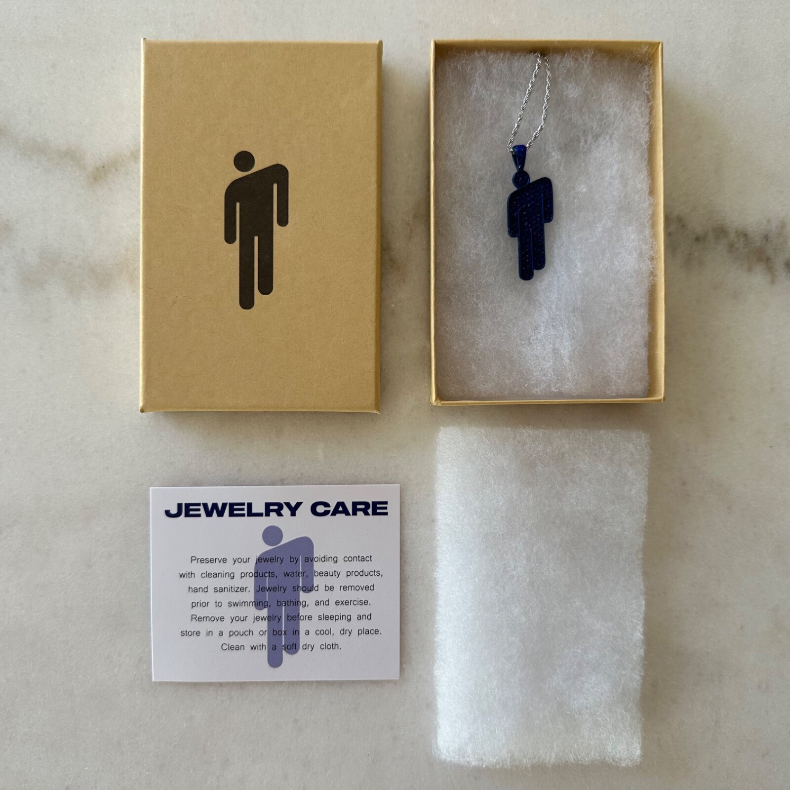 Billie Eilish Official Blue Blohsh Necklace ✓AUTHENTIC✓Hit