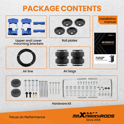 Air Spring Suspension Bags Leveling Kit Rear For Ford F-150 4WD 2015-2019 2020