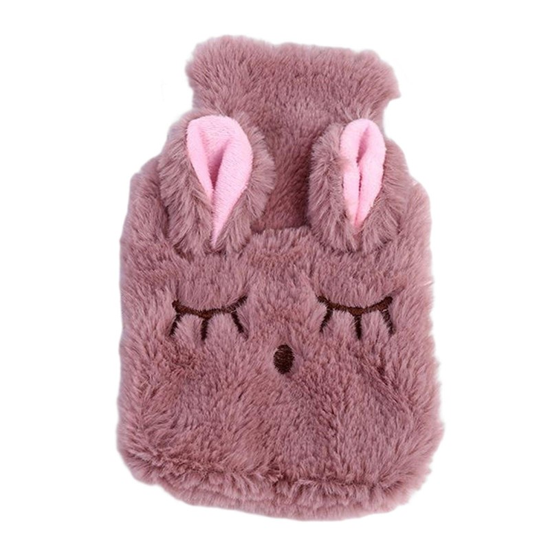 Hot Water Bottle Hot Water Bottles With Soft Knitted Rabbit Cover Bag