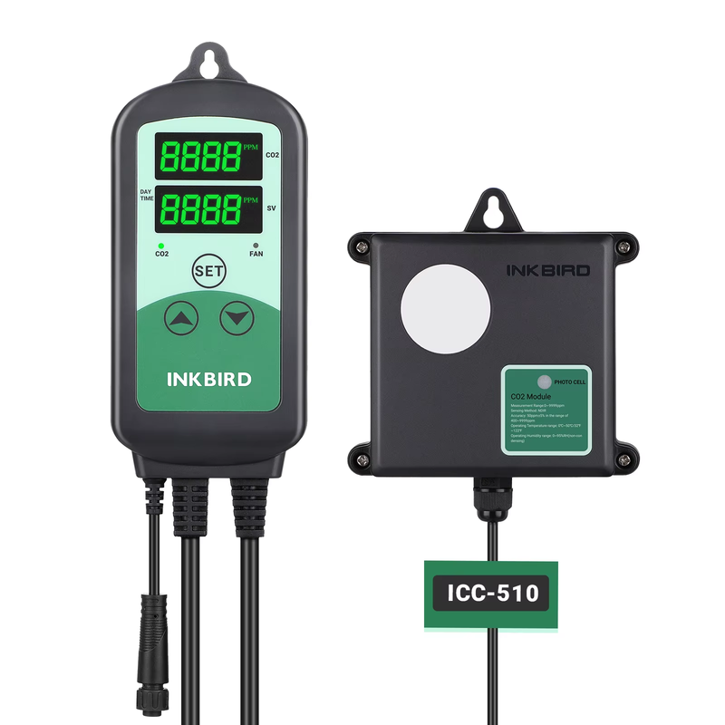 CO2 Controller Smart Carbon Dioxide Controller with 2 Outlets for CO2 Generator&