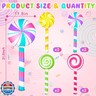 Poen 8 Pcs Large Inflatable Lollipop 29.53 Inch Candy Birthday Party Decorations Inflatable Giant Lollipop Prop Candy Shape Balloons for Themed Party Favors(Classic)