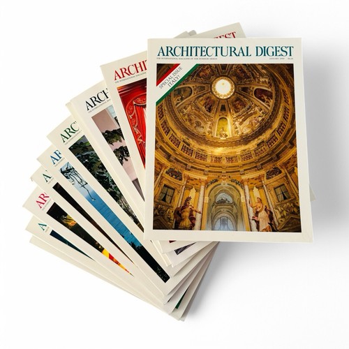 LOT of 10 Architectural Digest Magazines 1990 Jan Feb May