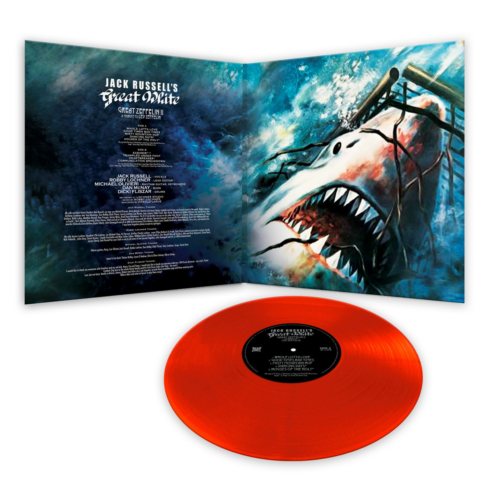 Red zeppelin dark side. Jack russell&#039;s great white great zeppelin ii: a tribute to led zeppelin 2025.